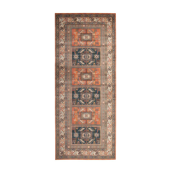 Ovid Oriental Tangerine Rust Area Rug AllModern